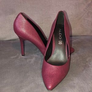 Burgundy Aldo Pumps